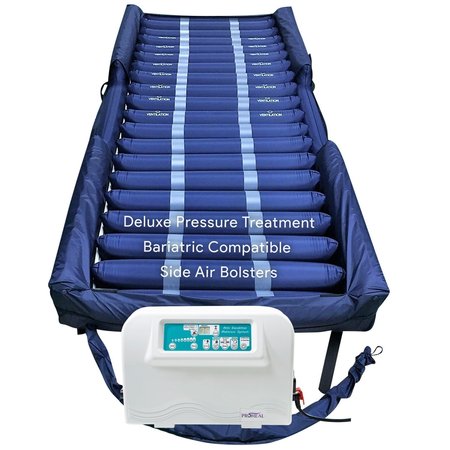 PROHEAL Low Air Loss Mattress Sys w/Alternating Pressure and Pulsation w/Raised Air Bolsters 42"x80"x8"/11" PH-81090-42AB
